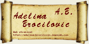 Adelina Broćilović vizit kartica